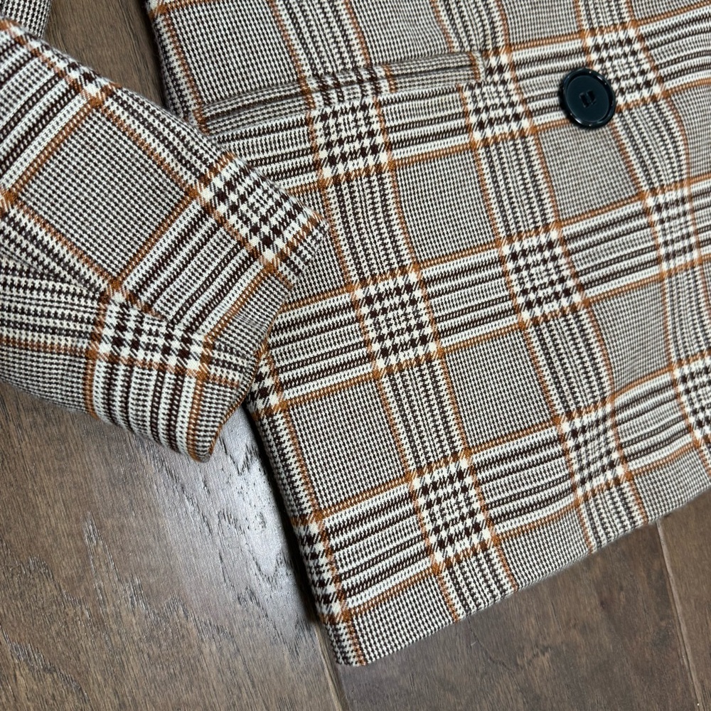 Urban Outfitters Double-Breasted Plaid Blazer - Picture 4 of 15